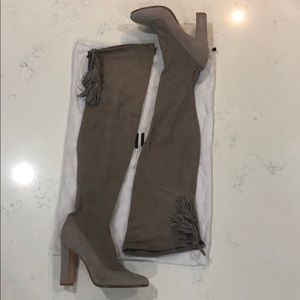 Schutz Beau Suede Over The Knee Boots